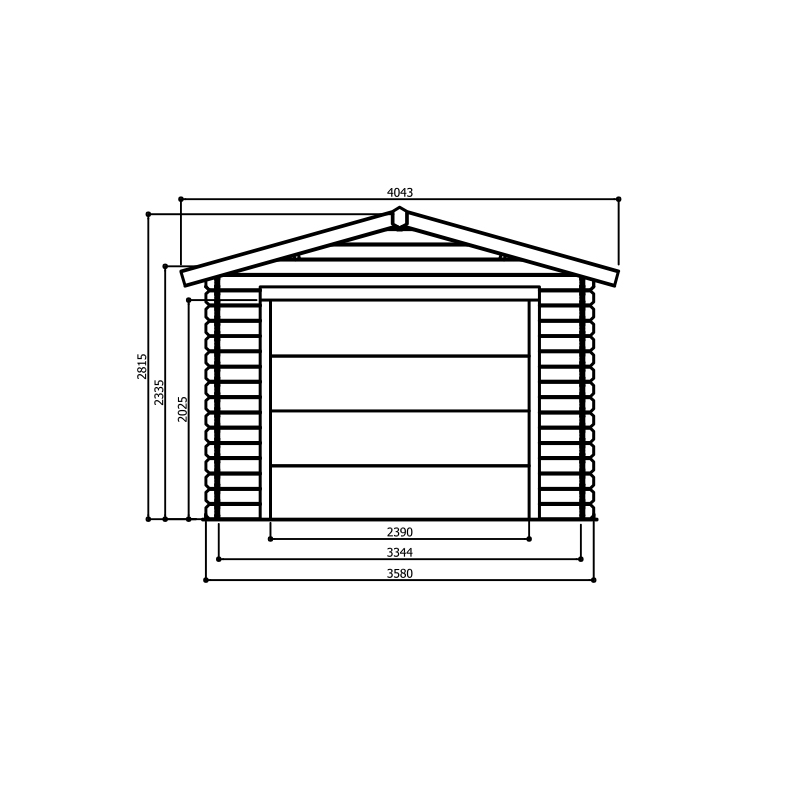 S8330-F1 Garage Traditional - S8330