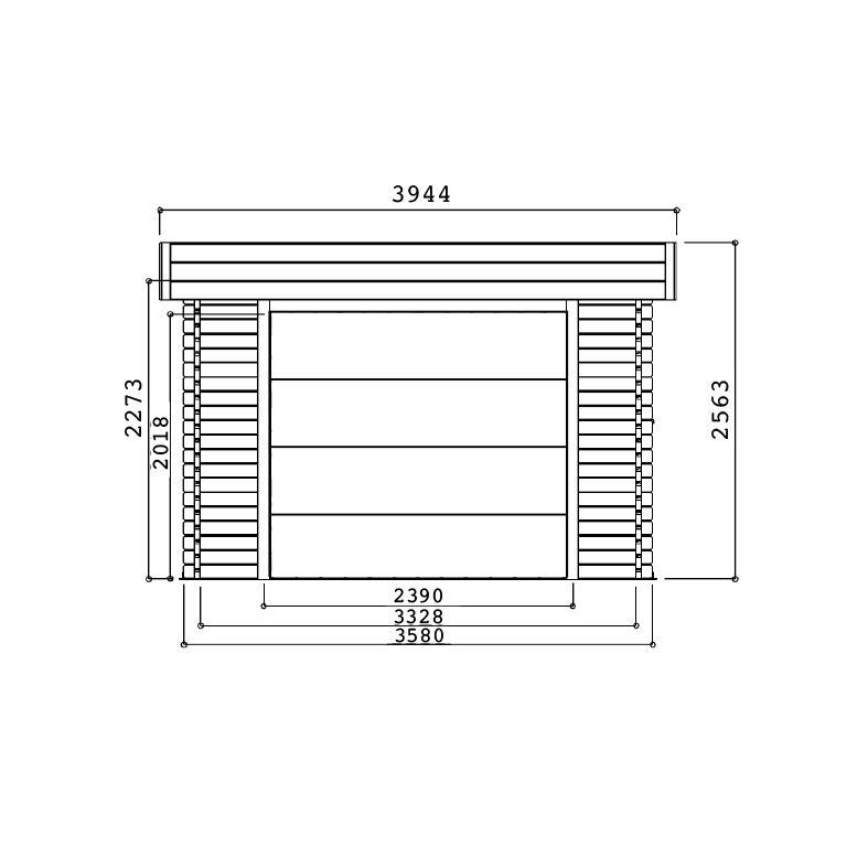 S8935-F1 Garage Modern - S8935