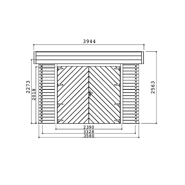S8935-F2 Garage Modern - S8993