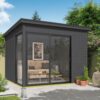 Blokhut Julia 295x295 Gespoten Carbon Grey