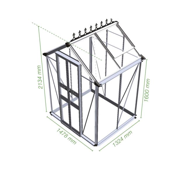 Tuinkas Birdlip 44-2 Birdlip 44, zwart gecoat
