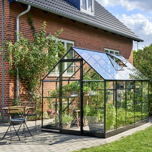 Tuinserre Qube 106 Qube 610, zwart gecoat