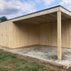 Strak tuinhuis Box-vurenhout in diverse standaard maten
