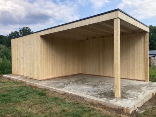 Strak tuinhuis Box-vurenhout in diverse standaard maten