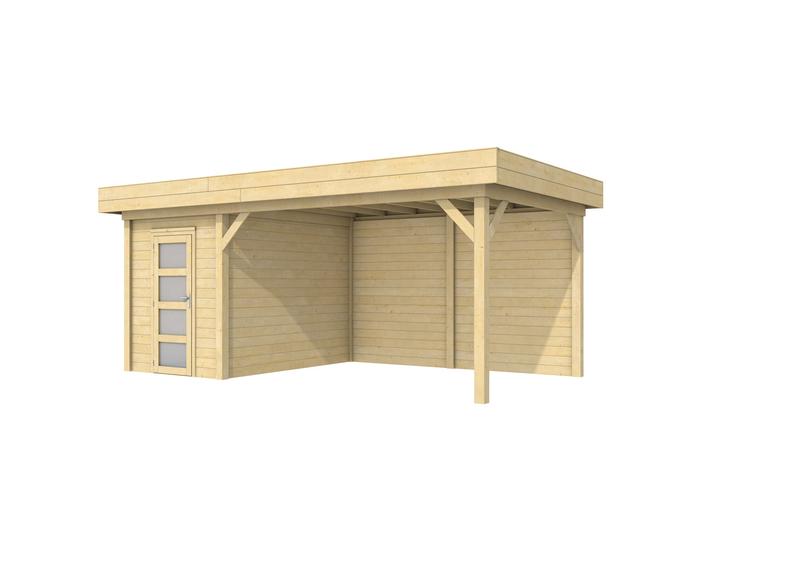 Vuren Topvision Kiekendief, 200 x 300 en luifel 400 cm, onbehandeld.