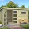 Blokhut Timian 380x230 Geïmpregneerd olijfgroen