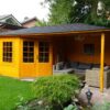 tuinhuis met overkapping 3055 z 1 Blokhut 3055Z