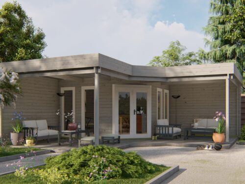 Blokhut - Tuinhuis Jutka | 44 mm | vuren onbehandeld