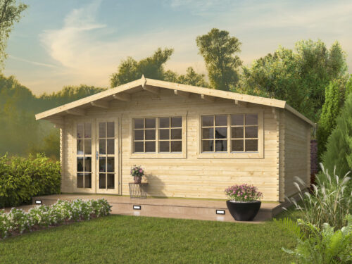 Blokhut - Tuinhuis Tova | 44 mm | vuren onbehandeld