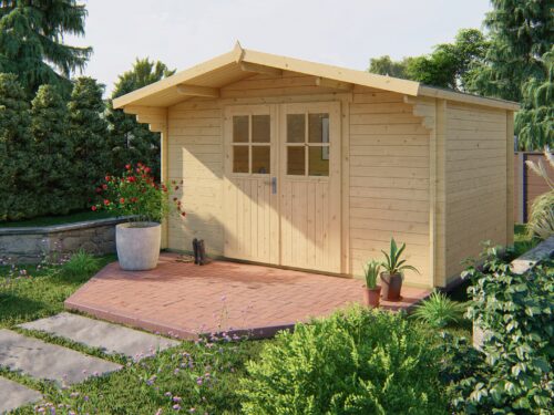 Blokhut - Tuinhuis Murcia | 34 mm | vuren onbehandeld