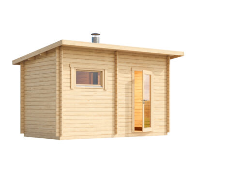 Sauna huis Jakobstad | 70 mm | onbehandeld