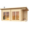 Sauna huis Tampere L | 70 mm | onbehandeld