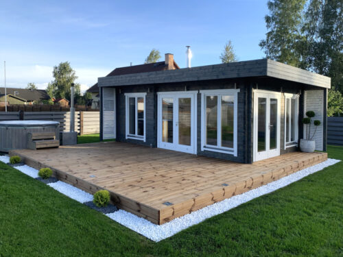 Sauna huis Kristinestad | 70 mm | onbehandeld