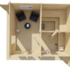 Sauna huis Puolanka | 70 mm | onbehandeld