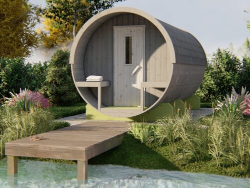 Saunabarrel | Ø205 x 400 cm | 42 mm | Thermowood