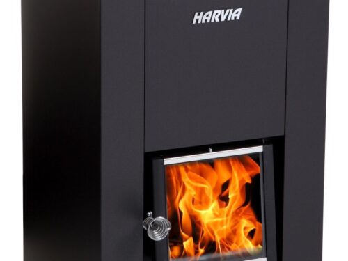 Houtkachel Harvia Linear 18 compact zwart