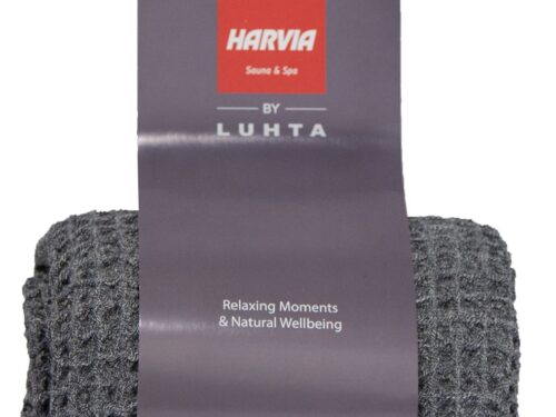 Sauna accessoire Harvia door Luhta handdoek 80x160cm grijs