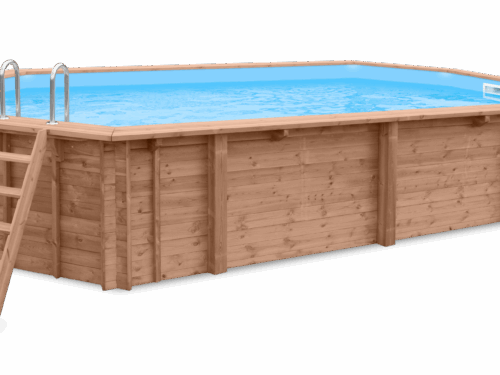 Luxe houten zwembad Playa Porto Marie 727 x 396 x 138 cm