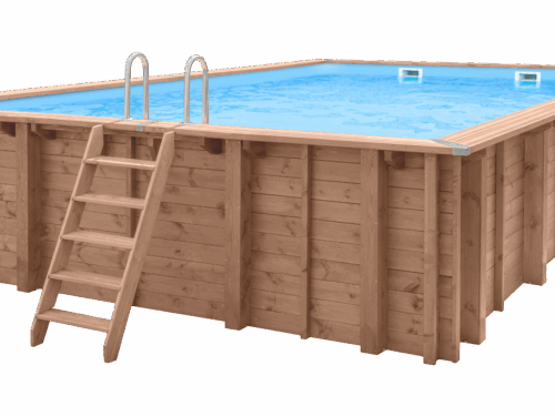 Luxe houten zwembad Playa Forti 834 x 492 x 138 cm