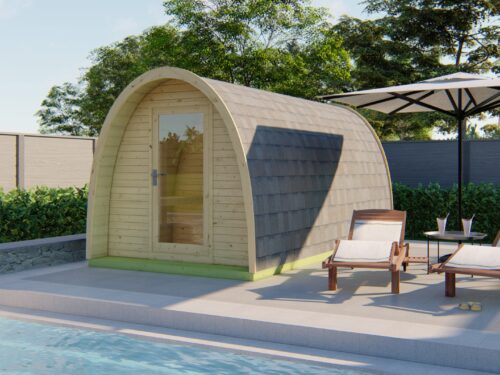 Sauna POD Tolva 480 cm | 38 mm | onbehandeld