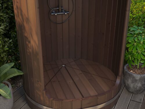 Buitendouche barrel Ø130 cm | 42 mm | Thermowood
