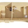Sauna Oval | 38 mm | onbehandeld