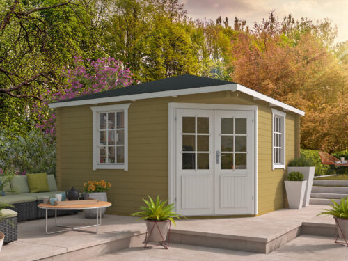Blokhut - Tuinhuis Lotte | 44 mm | vuren onbehandeld
