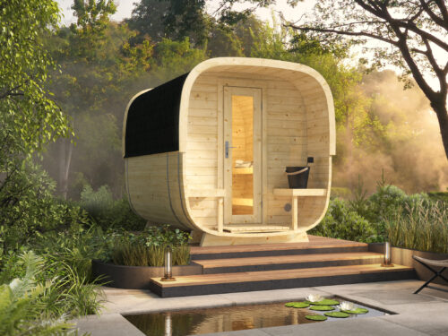 Sauna cube Rovaniemi 280 cm | 38 mm | onbehandeld
