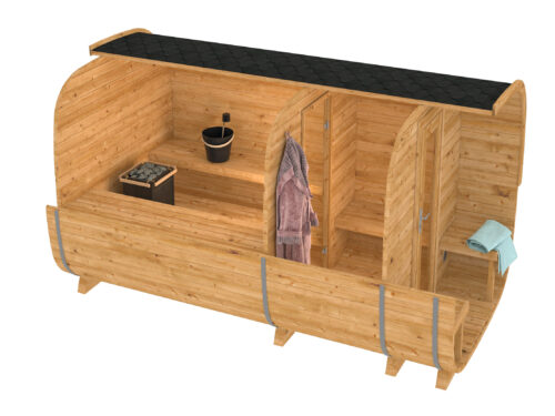 Sauna cube Rovaniemi 390 cm | 42 mm | Thermowood