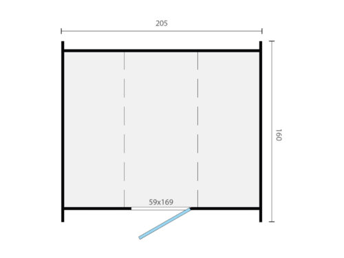Saunabarrel | Ø205 x 160 cm | 42 mm | Thermowood