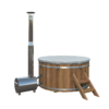 Hottub met externe RVS kachel Ø180 cm Thermowood
