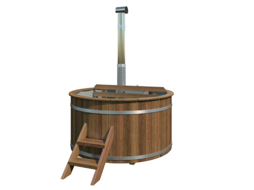 Hottub met interne RVS kachel Ø180 cm Thermowood