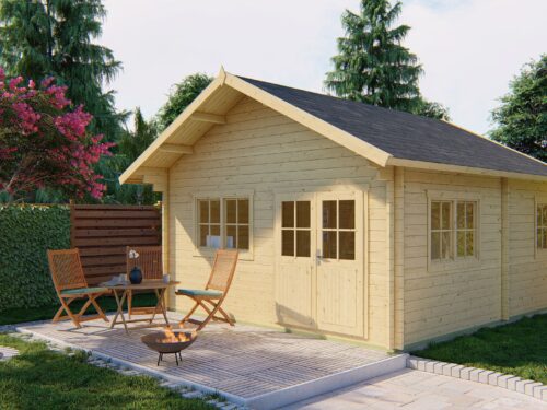 Blokhut - Tuinhuis Llanes | 44 mm | onbehandeld