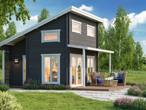 Sauna huis Kokkola | 70 mm | onbehandeld