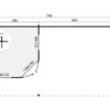 Goedkooptuinhuis Annette grondplan Blokhut - Tuinhuis Annette | 40 mm | vuren onbehandeld