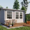 Goedkooptuinhuis Chloe 1 Blokhut - Tuinhuis Chloe | 40 mm | vuren onbehandeld