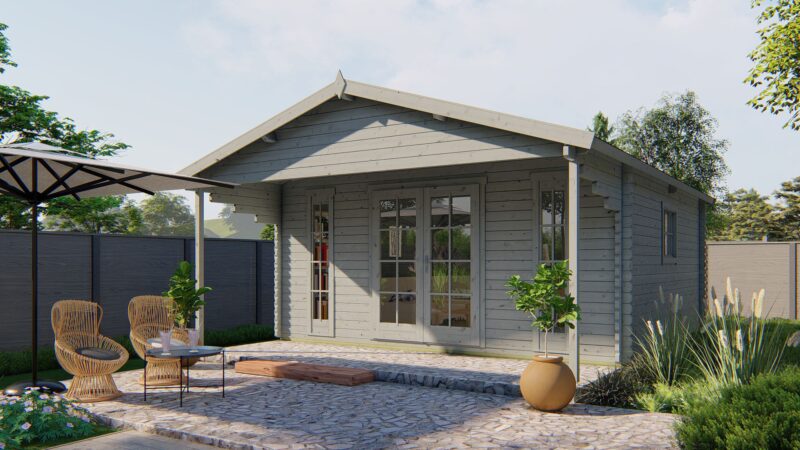 Blokhut - Tuinhuis Emiel | 44 mm | vuren onbehandeld