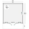Blokhut - Tuinhuis Emiel | 44 mm | vuren onbehandeld