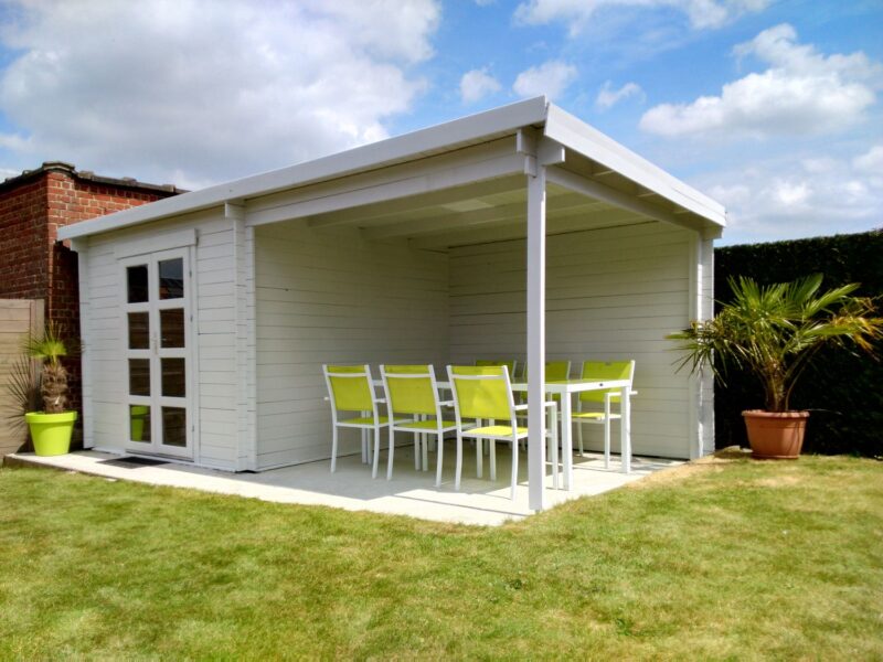 Goedkooptuinhuis Hasse 2 Blokhut - Tuinhuis Hasse | 28 mm | vuren onbehandeld