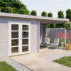 Goedkooptuinhuis Hasse 3 Blokhut - Tuinhuis Hasse | 28 mm | vuren onbehandeld