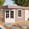 Goedkooptuinhuis Helge 1 Blokhut - Tuinhuis Helge | 44 mm | vuren onbehandeld