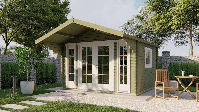 Goedkooptuinhuis Inglund 1 Blokhut - Tuinhuis Inglund | 44 mm | vuren onbehandeld