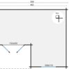 Goedkooptuinhuis Johan grondplan Blokhut - Tuinhuis Johan | 34 mm | vuren onbehandeld