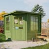 Goedkooptuinhuis Jos 1 Blokhut - Tuinhuis Jos | 28 mm | vuren onbehandeld