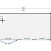 Goedkooptuinhuis Justine grondplan Blokhut - Tuinhuis Justine | 40 mm | vuren onbehandeld
