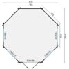 Goedkooptuinhuis Lynn 1 Blokhut - Tuinhuis Lynn | 44 mm | vuren onbehandeld