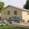 Blokhut - Tuinhuis Malaga | 44 mm | onbehandeld