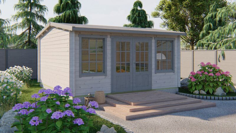 Goedkooptuinhuis Meaghan 1 Blokhut - Tuinhuis Meaghan | 40 mm | onbehandeld