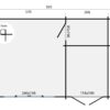 Goedkooptuinhuis Meg grondplan Blokhut - Tuinhuis Meg | 44 mm | onbehandeld