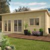 Goedkooptuinhuis Moderna 1 Blokhut - Tuinhuis Moderna | 44 mm | onbehandeld